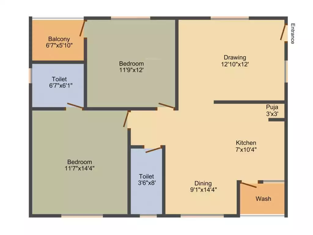 Floor plan for Sai Jyothi Keerthi Prime