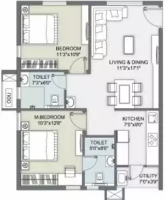 Floor plan for Ambience Courtyard