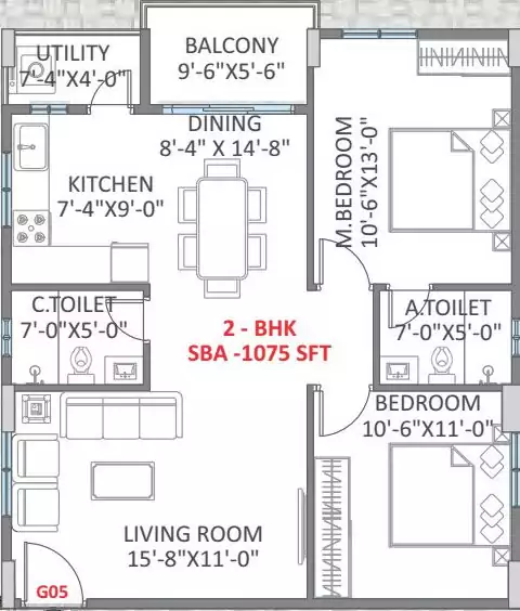Floor plan for Prominent LNS Prominent East Winds