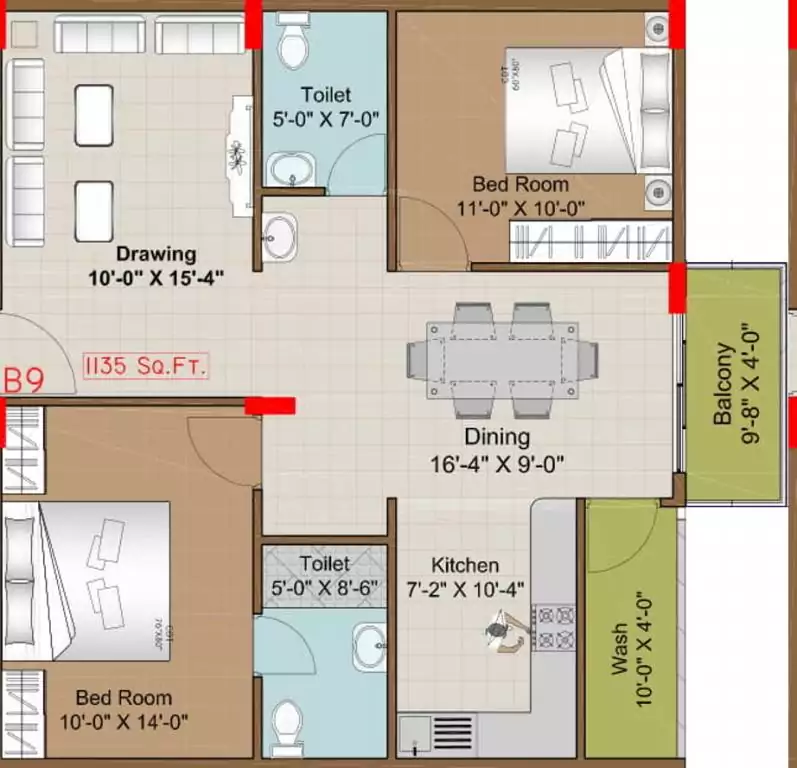 Floor plan for Sai Purvi Khosala