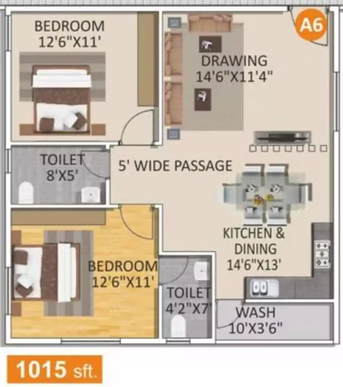 Floor plan for Spad Nakshatra Nestilo