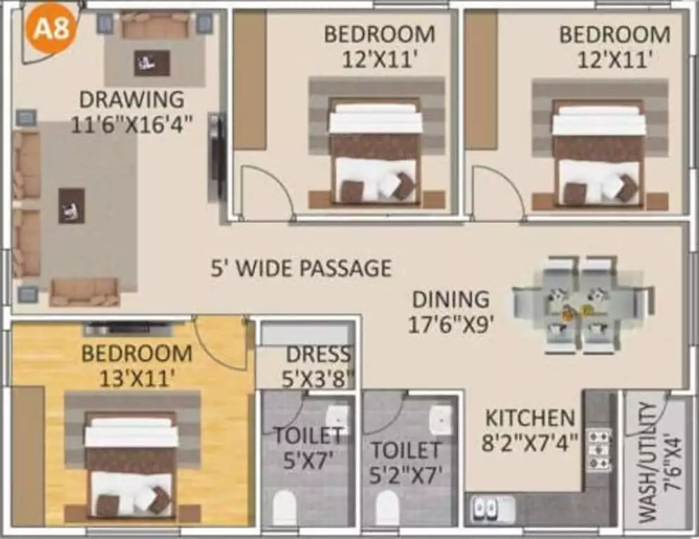 Floor plan for Spad Nakshatra Nestilo