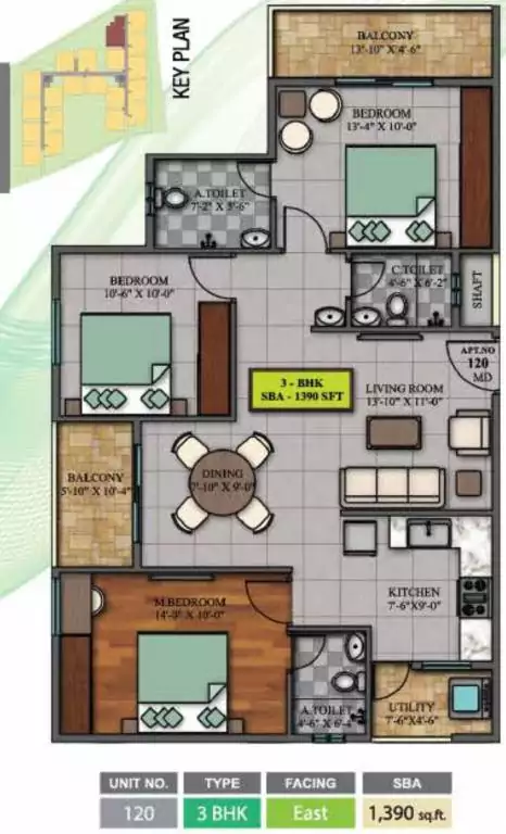 Floor plan for Sri Dwaraka Sai Balaji Residency