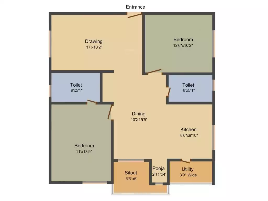 Floor plan for Sumadhura Acropolis