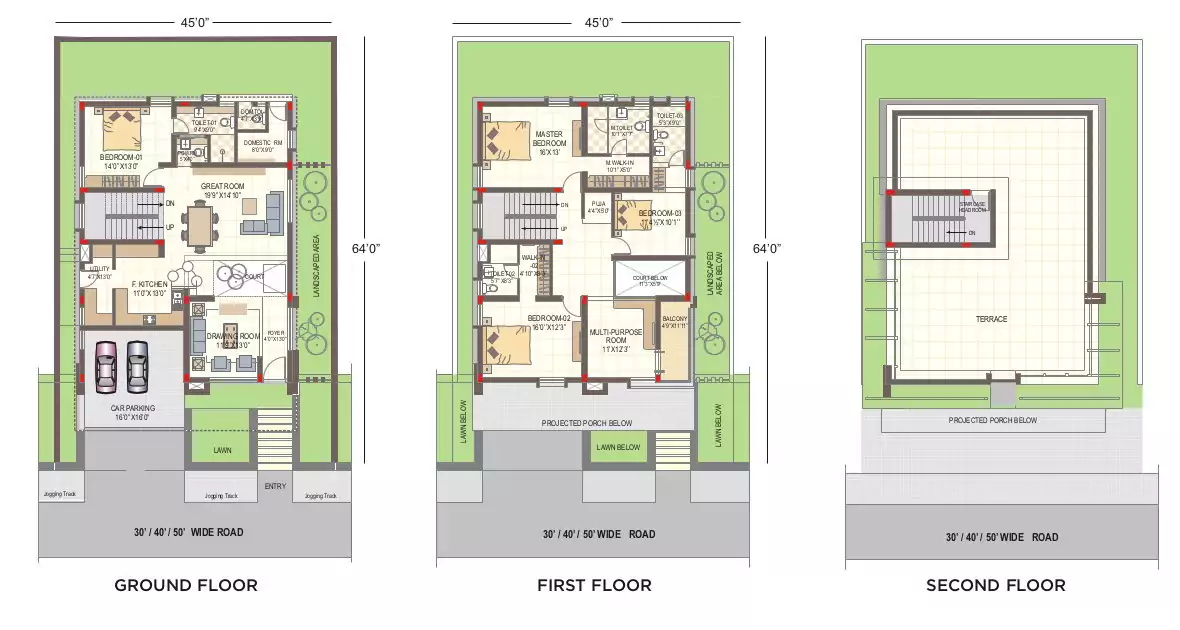 Floor plan for Ramky Group Tranquillas
