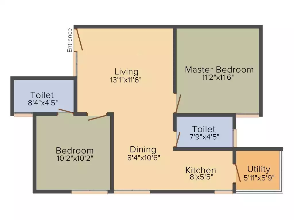 Floor plan for Vikram Crescent